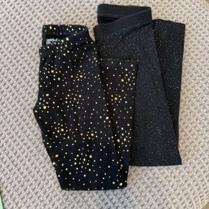 Girls Sparkle Leggings Set - Size 5 T